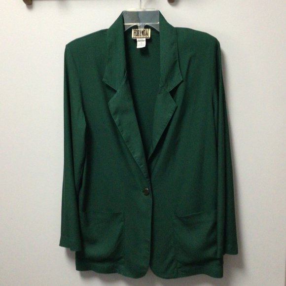 Forenza - Green lightweight blazer - Picture 3 of 6